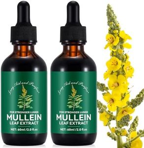 Mullein Leaf Extract for Lungs, Mullein Drops for Lungs, Natural Mullein Leaf Drops for Smokers,Cleanse & Respiratory Function for Lungs (2 PCS)