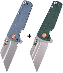 ARTISANCUTLERY Proponent Green Bundled with Blue Great Folding Cleaver Knife Companion