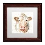 Trademark Fine Art Farm Friends II by Lisa Audit Wall Art, White Matte, Wood Frame 11x11"