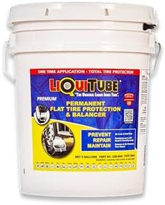 LiQuiTube Premium Heavy Duty Tire Sealant - Permanent Flat Tire Protection for Industrial On and Off Road Tires - Maintain Air Pressure, Balance - Seal Up to 3/4"" Punctures and All Slow Leaks (5 Gal)