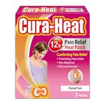 Cura-heat Period Pain 3 patches, 1 pack