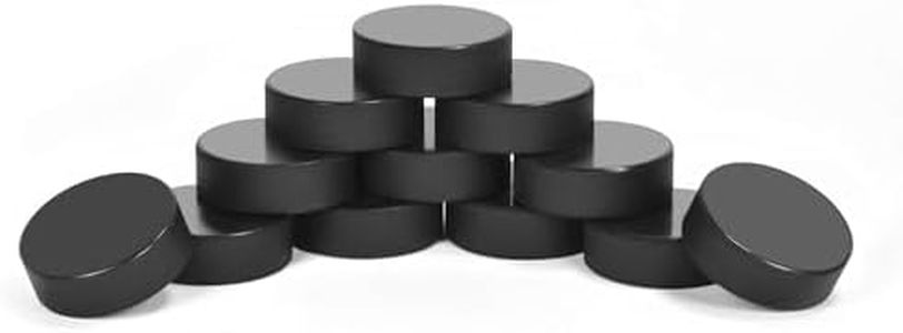 Ice Hockey Pucks for Practicing and Classic Training, Official Regulation, 6oz Diameter 3" Thickness 1" Black, Set of 12