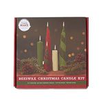 Simply Make Beeswax Christmas Candles Make Your Own, Candle Making Craft Kit, Craft Supplies for Adults and Older Children Kids, Ideal Starter Hobby for Beginners Or Experienced Crafters, Great Gift