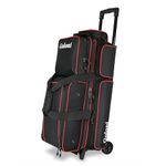 Goloni 3 Ball Bowling Bags with Wheels,Rolling Bowling Ball Bag for 3 Bowling Balls & Bowling Accessories -Retractable Handle Extends to 38"