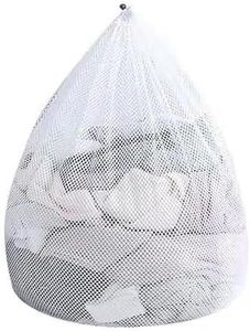 Extra Large Mesh Laundry Bag with Drawstring, Washing Bag Net for Washing Machine, Washing Bags for Travel, Delicates, College Dorm (50x60cm (Large Mesh))