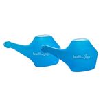 HealthAndYoga® QwikFlo Plastic Neti Pots-(Blue-200 ml, Pack of 2)- Clears blocked nose & sinuses- Saline Nasal Wash Yoga Detox- For Common Cold & Headaches- Economical, Lightweight, Travel Accessory