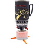 APG 1.4-Liter Camping Stove Cooking System Propane Butane Burner Outdoor Hiking Backpacking Camp Gas Stove Fast Boil Fuel Efficient Flash Cooking