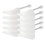 Incutex 5 pairs of shoe trees variable size UK 5-11, plastic shoe stretcher, shoe shaper, transparent