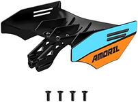 AMORIL 1/12 RC Brushless Car Spoiler Body Rear Spoiler Tail Wing Kit, Cyan and Orange…