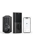 eufy Smart Lock C30, Keyless Entry Door Lock, Built-in WiFi Deadbolt, Smart Lock for Front Door, No Bridge Required, Easy Installation, App Remote Control, Auto Lock, Traditional, Black