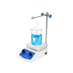 Magnetic Stirrer, SH-2 Magnetic Heated Stirrer Mixer,500ml Stirring Capacity Magnetic Stirrer Mixer Laboratory Constant Temperature Heating Hot Plate for School Lab,220V UK Plug, 0-1600r/min