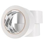 Heavy Duty White Duct Tape - 3 Roll Multi Pack - 20 Yards x 2 Inch - Strong, Flexible, No Residue, All-Weather and Tear by Hand - Bulk Value for Do-It-Yourself Repairs, Industrial, Professional Use