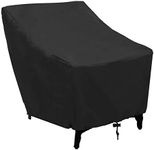 Outdoor Waterproof Patio Chair Cover UCARE Lounge Deep Seat Cover and Lawn Patio Furniture Sofa Cover Fit for All Weather Black 27L*31W*40H