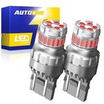 AUTOONE 7440 7443 LED Strobe Brake Light Bulbs, Super Bright Tail light T20 W21W 7441 7444 7443R Halogen Replacement Bulb Brilliant Red, Pack of 2