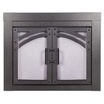 Pleasant Hearth Axel Collection Fireplace Glass Door