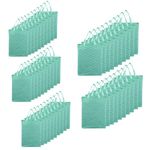 Kuber Industries (Pack of 50) Shopping Handbag | Reusable Grocery Bags | Vegetable Bag | Carry Bags with Handle | Foldable Shopping Bag | Gifting Bag | Eye- Print | Green