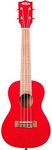 Kala Sparkle Series, Mahogany Concert Ukulele in Ritzy Red, KA-SPRK-RED