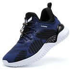 ASHION Kids Shoes Lightweight Boys Sneakers Non Slip Comfortable Big Kids Shoes for Tennis Running Athletic,75 Blue4