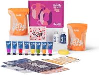Sculpd - The Original Pottery Kit for Two, Air-Dry Clay Starter Kit for Beginners with Matte Varnish, Paints, Tools and Guide (Gloss Varnish with Floral Tones)