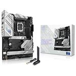 ASUS ROG STRIX B760-A GAMING WIFI Intel B760 LGA 1700 white ATX motherboard with 12 + 1 power stages, DDR5, PCIe 5.0 x16 SafeSlot, 3x PCIe 4.0 M.2 slots, WiFi 6E, USB 3.2 Gen 2x2 Type-C, and Aura Sync