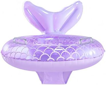 KISSHAKE Baby Pool Float, Baby Swimming Pool Floats Beach Essentials, Water Toys for Toddlers, Infant Swim Float, Inflatable Toddler Floaties, Mermaid Swim Ring for Babies and Toddlers, Summer Gifts