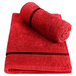 Story@Home Hand Towel | 450 GSM Hand Towel | Pack of 2 | 40 x 60 cm | Color: Wine Red | 100% Cotton Ultra Soft | Ideal as Kitchen Towel | Hand Towel for Men | Hand Towel for Women