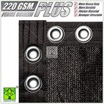 ColourTree 6' x 50' Black Plus Extra Heavy Duty Fence Privacy Screen Windscreen, Commercial Grade 220 GSM