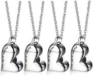 VNOX 4 Pcs Urn Necklace for Ashes -