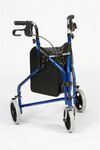 TRI WHEEL WALKER FOLDING 3 WHEELED WALKING AID BLUE