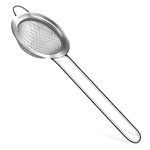 Küche Mania Stainless Steel Sieve Tea Strainer - Strong, Sturdy Handles (7 cm) Sieve Stainless Steel, Rust Free Strainers and No Sharp Edges