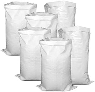 Sacos Escombros,Saco Rafia,15 Piezas Sacos para Escombros,Saco Tierra Jardin Bolsas de Basura para Escombros Bolsas Tejidas De Color Blanco 60x100cm