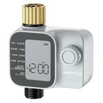 [2026 All-New] Water Timer, Unistyle Hose Timer for Sprinkler Irrigation, Brass Inlet, Automatic Watering System for lawn & Garden Plants, Auto/Manual/Delay Modes, Easy to Set up, Precise Control