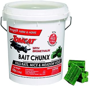 Tomcat with Bromethalin Bait Chunx Pail, Rat and Mice Control for Agricultural Use and Professional Applicators, 4 lbs.