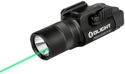 OLIGHT Baldr Pro R 1350 Lumens Magnetic USB Rechargeable Tactical Flashlight with Green Beam and White LED Combo, Rail Mount Weaponlight Compatible with 1913 or GL Rail, Built-in Battery (Black)