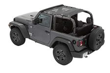 Bestop Extended Safari Style Sun Bikini for Jeep Wrangler JL 2-Door Black