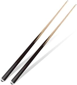 JX Lot de 2 queues de Billard Courtes de 91,4 cm pour Enfants - Queues de Billard en Bois Dur - Pointes adhésives de 13 mm