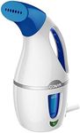 Conair Complete Steam Hand Held Fabric Steamer; Great for Travel and Touch Ups ~ Perfect for Small Spaces; White/Blue