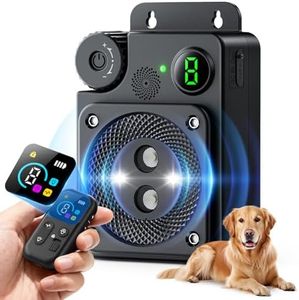 PUXUROX Anti Barking Device for Dogs, Dog Bark Deterrent Devices,3 Modes Ultrasonic Bark Box with Remote Control, Anti Barking Device Long Range 50ft, Silencer Sonic Barking Deterrent Indoor/Outdoor