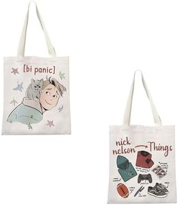 JTOUK Bolsa de mano inspirada en la película LGBT de Nick y Charlie, regalo para fanáticos de Nick Nick Nelson Things LGBT Pride Bookish, Bi Panic Tote Eu, 13.78 inch x 14.96 inch, Large
