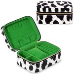 Kate Spade New York Small Travel Jewelry Case, Jewelry Travel Box, Jewelry Holder Organizer for Rings, Necklaces, Earrings, Bracelets, Modern Leopard