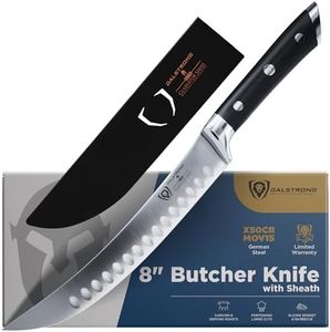 Dalstrong Butcher Knife - 8 inch - Gladiator Series Elite - Cimitar Breaking Knife - Forged High-Carbon German Steel - Razor Sharp Kitchen Knife - Heavy Duty Knife Gift - w/Sheath - NSF Certified