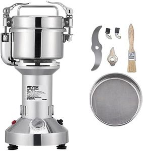 VEVOR Moulin à Grain Électrique 300 g 1200 W Broyeur à Épices avec Lames Inox à 3 Couches Moulin à Café Broyage Super Fin 25000 r/min Finesse 40-200 Mailles pour Moudre Matières Secs Céréales Herbes