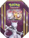 Pokemon TCG: Triple Power Collector's Pokemon Tin - Contains Mewtwo EX, Shiny Gyarados EX OR Machamp EX, 4 Pokemon Booster Packs and Online Code