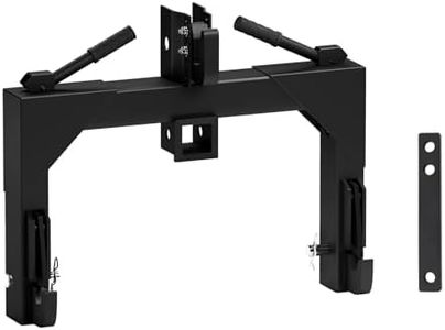 Garvee 3-Point Quick Hitch, 3000 LBS Lifting Capacity Tractor Quick Hitch, 28" Between Lower Arms Attachments Quick Hitch, No Welding & 5 Level Adjustable Bolt, Adaptation to Category 1 & 2 Tractor