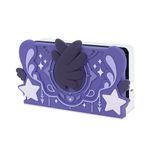 GeekShare Soft Silicone Faceplate Cover for Nintendo Switch Charging Dock, Anti-Scratch Shell for Switch Dock - Star Wings Series (Purple)