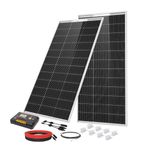 ECO-WORTHY 200 Watts 12 Volts Solar Panel Kit with N-Type Bifacial Solar Panel and 30A PWM Charge Controller for RV, Camper, Shed, Trailer, Cabins, Water Pump and Any Other Off Grid Applications