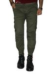 Urban Legends Men's Casual Cargo Pants with 6 Pockets (Green 32) Q1