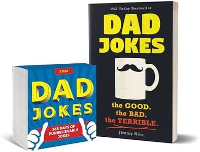 Dad Jokes 2026 Boxed Calendar and Book Gift Set: 950+ Punderful Jokes (Humor Book & Daily Calendar, White Elephant) (World's Best Dad Jokes Collection)