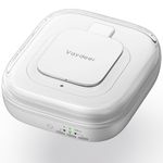 VAYDEER Ultrasonic Retainer Cleaner 48kHz Portable Dental Cleaner with UV Light, 3 Modes Quiet Cleaning Case for Aligners Dentures Jewellery Travel Use Compact White