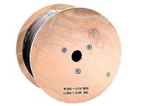 Monoprice 107483 1000-Feet RG6 Quad Shield CL2 Bulk Cable, Black
